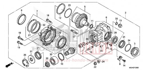 FINAL DRIVEN GEAR VFR1200XG de 2016